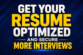 professionally optimize your resume for ats and recruiters