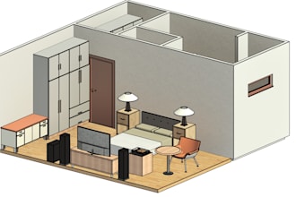 model bedrooms, kitchens, bathrooms, and living rooms