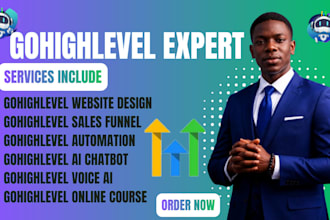 setup and manage gohighlevel website emails SMS automation sales funnel expert