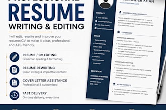 write, edit, and improve your professional resume CV