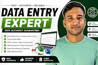 be your virtual data entry assistant with great experiance
