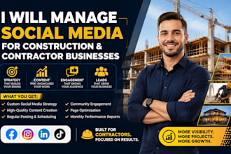 manage social media for construction and contractor businesses