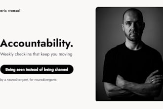 be your accountability partner with weekly check ins