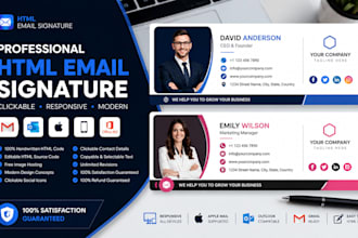 do html web programming, clickable HTML email signature PSD to html apple mail