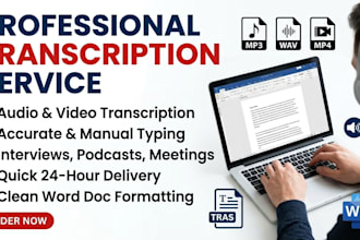 do fast audio transcription and video transcription