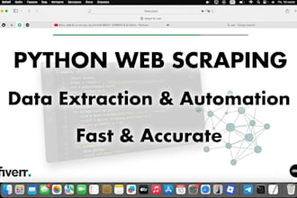 be your professional python web scraper and data scraper