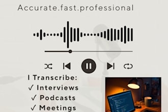 transcribe english audio or video into text