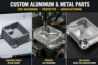 do custom aluminum and metal parts for manufacturing cnc machining and prototype