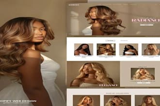 build a shopify beauty store hair extension website nail and lip gloss website
