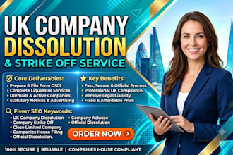 dissolve, close or strike off UK ltd company legally