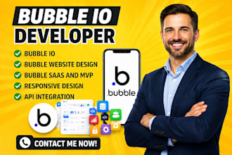 build bubble io, bubble app, saas mvp and expert bubble developer bubble website