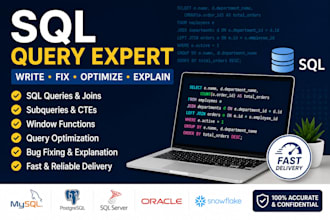 write, fix, optimize or explain sql queries