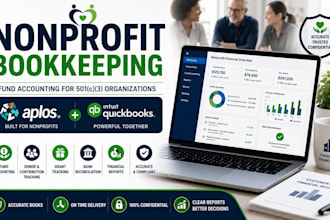 do nonprofit bookkeeping fund accounting in aplos and quickbooks for 501c3