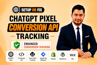 setup or fix chatgpt pixel, conversion API with GTM