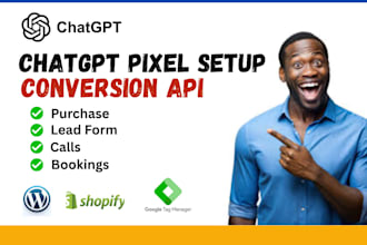setup or fix chatgpt pixel, conversion API with GTM