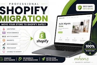 migrate lovable, lightspeed, woocommerce, wix store to shopify