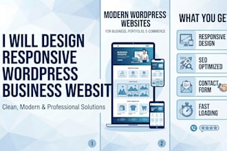 design a modern website with live demo portfolio