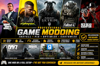 create fix install gta 5 cyberpunk 2077 skyrim fallout 4 mods dayz mod rdr 2jwe