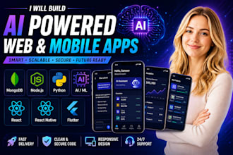 develop ai website, ai mobile app, ai chatbot, ai software
