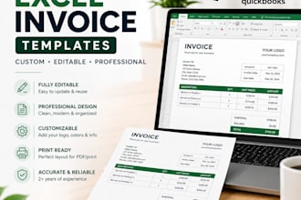 create a professional custom excel invoice template