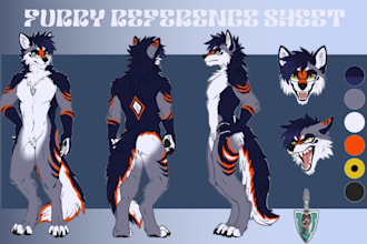 reference sheet furry ref sheet anthro reference sheet fursona character design