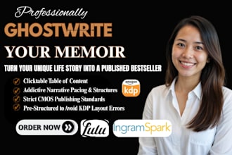 ghostwrite a memoir autobiography framework to fix narrative pacing