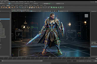 animate and rig 3d game characters for unity unreal engine and maya