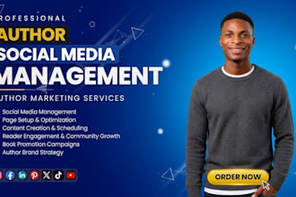 be your author social media manager for book promotion and book marketing