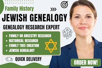 do genealogy research on your jewish heritage, ancestry, family history