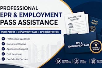 provide professional epr registration employment pass and work permit assistance