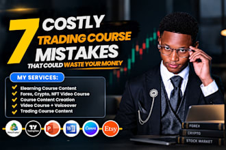 do forex video course, crypto video course, nft, stock market course, workbook
