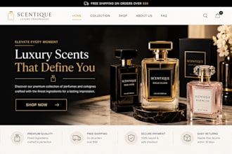 perfume website cologne shopify store fragrance dropshipping, scent website
