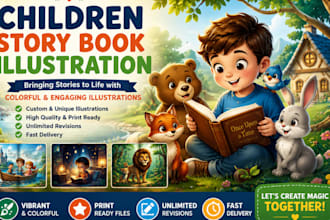 illustrate children story book illustration and kids illustrations