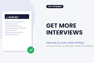 write an ats optimized resume and cover letter that get interviews