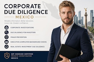 do corporate and due diligence investigations for mexican companies