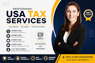 prepare and file irs form 5472, 1120, 1065, 1040nr for foreign owned llcs