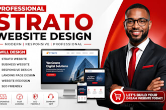 design strato website redesign responsive business strato website