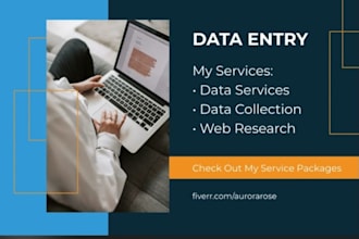 do accurate data entry web research and copy typing