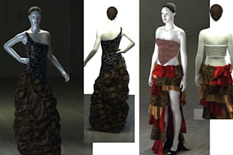 create realistic 3d garments in clo3d from your sketch or tech pack