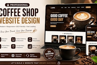 set up coffee square website booking appointment scheduling coffee shop website