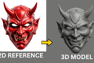 sculpt 3d mask model anime 3d mask cosplay mask 3d armor helmet design stl print