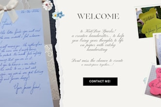 handwrite letters, notes, and quotes in arabic and english