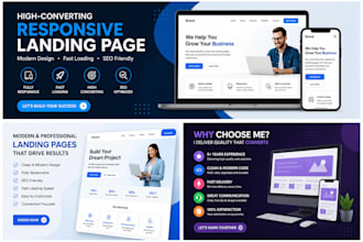 create a responsive landing page