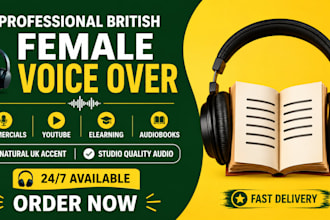 record a conversational british female voice over for ugc and ads