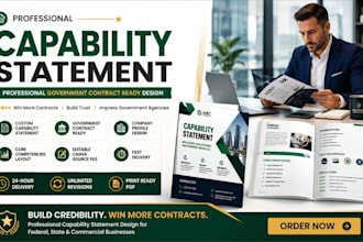 design a professional capability statement for government contracts