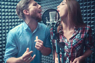 be duet pop singer, pop female singer, spanish, edm, rnb, male and female singer
