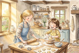 design watercolor kids book illustration children story book illustration
