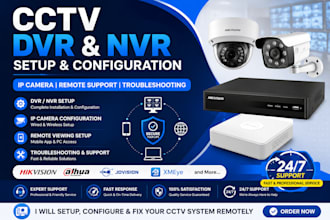 provide support for cctv dvr, nvr, xvr and IP camera systems