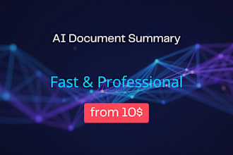 summarize your pdfs, documents and word files