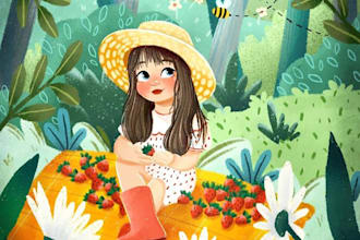 children story book illustration children story book illustration